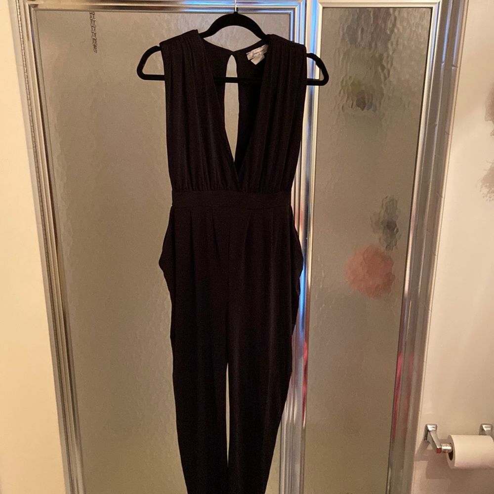 Women's Deep V-Neck Jumpsuit